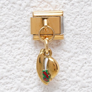 Nouvelles breloques italiennes au design original avec motifs éventail, chapeau et voiture, maillons de chaîne en acier inoxydable pour la création de bijoux DIY (bracelets et pendentifs) - Product Image 4