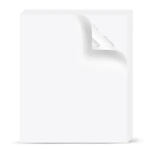 Etiqueta de impressão adesiva para impressora jato de tinta PP PET 8.5"x11" vinil branco brilhante papel A4 à prova d'água