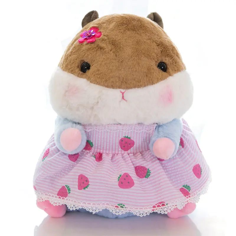 Lindo hámster de peluche Adorable bebé hámster muñeca chupete marmota encantador ratón de peluche de juguete
