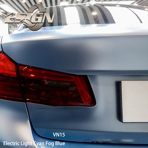 VN15 Electric Light Cyan Fog Blue Car Vinyl <strong>Wrap</strong> Roll Premium <strong>Wraps</strong> - Product Image 4