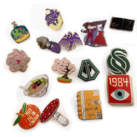 Broche en émail à thème personnalisé, épinglette en métal à motif artistique créatif, fabrication OEM, pour accessoire de mode, cadeau de collection