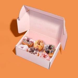 Venta al por mayor personalizado impreso donut caja de embalaje de alimentos donut caja - Product Image 4