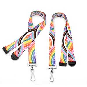 Muestras gratuitas de fábrica: Cordones personalizados con logo, cordones de poliéster satinado en blanco para sublimación, correas para el cuello personalizadas. - Product Image 3
