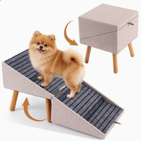 Escalier en bois pour animaux de compagnie, pour canapé intérieur, type séparé, double usage, rampe, échelle, marches d'escalade détachables pour petits chiens âgés