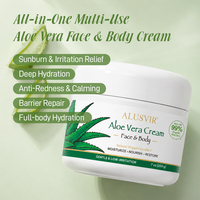 Crème Visage et Corps à l'Aloe Vera Naturelle Marque Blanche Apaisante Hydratante Nourrissante Produits de Soin pour Tous Types de Peau