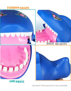 En gros chanceux jeu nouveauté drôle morsure requin jouet avec son et lumière - Product Image 4