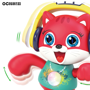 Interessante B/O dancing light <span class=keywords><strong>music</strong></span> walk record robot toy cat <span class=keywords><strong>for</strong></span> kids - Product Image 5