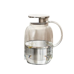 เหยือกน้ำแก้วใสขนาดใหญ่พร้อมฝาปิด สำหรับงานปาร์ตี้และใช้ในชีวิตประจำวัน - Product Image 4