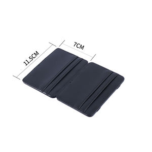 पुरुषों के लिए नया डिजाइन चमड़े का जादू स्लिम वॉलेट RFid को अवरुद्ध करने वाले वाटरप्रूफ पोर्टेबल ट्रैवल फ्लिप कार्ड धारक फैशन/कैजुअल सामान - Product Image 5