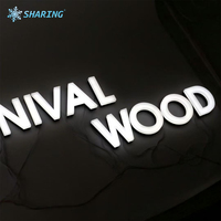 Letras LED Acrílicas 3D Personalizadas, Iluminadas, Resistentes al Agua, Letrero Luminoso para Logotipo de Negocio