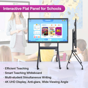 Tableau blanc interactif intelligent à écran plat de 65 à 110 pouces, écran interactif de 75 pouces <span class=keywords><strong>avec</strong></span> Android 15 pour l'école et les réunions - Product Image 4
