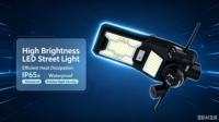 Lampadaire solaire LED intégré à caméra haute luminosité, IP65, pour projets routiers et éclairage résidentiel