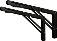 Supports d'étagère pliants robustes à fixation murale en acier inoxydable, réglables, triangulaires, pliables, pour table, établi, cuisine