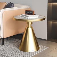 Nordischer Luxus Kleiner Couchtisch aus Leichter Steinplatte, Beistelltisch für Sofa, Balkon, Hotel - Internet-Trend Schiefertisch
