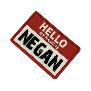Patch Tattiche Personalizzate in PVC Morbido con <span class=keywords><strong>Nome</strong></span> 'My Name Is Negan' e Chiusura a Gancio - Product Image 4