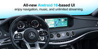Boîtier CarPlay AI 5G Android 16 avec processeur Qualcomm 8 cœurs, 8+128 Go, écran partagé portable, image dans l'image, USB Plug & Play