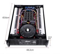 Amplificateur de puissance professionnel en cuivre CA68, 2 canaux, amplificateur 3U 2U pour système de haut-parleurs Ca18
