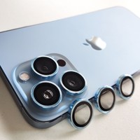 Vente flash : Protection d'objectif d'appareil photo en verre trempé 9H avec paillettes brillantes pour iPhone 14 15 16 Pro Promax