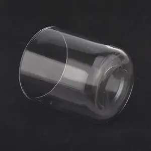 Individuelles 8 oz 10 oz glas mit rundem boden klares glas kerze gefäß lieferant