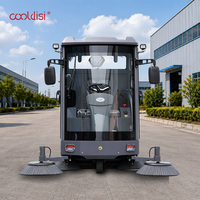 Balayeuse KDS-S13 avec voie de nettoyage de 2300 mm, aspiration puissante, caméra arrière haute définition pour chantier de construction