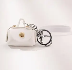 Neue PU Leder Mini Münz tasche Charm Wrist let Kopfhörer Schlüssel bund Münz geldbörse