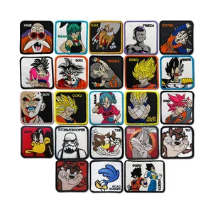 Dragonball Anime Square Embroidered Sew On Trucker Cap Patch Son-Goku For Hat