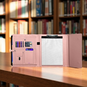 Tùy chỉnh da danh mục đầu tư kinh doanh da tập tin danh mục đầu tư padfolio cho phụ nữ da padfolio perzonalized - Product Image 2