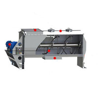 Ribbon Mixer Heating Horizontal Blender Machine