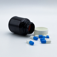 Envases Farmacéuticos con Tapón de Rosca para Productos de Medicina Industrial y Salud, Cápsulas de Caramelos, Botellas de Plástico con Forma de Cilindro