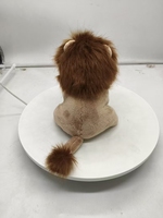 Peluche Lion Personnalisée Brodé en Polaire, Rembourrée en Coton PP, Douce et Moelleuse pour Enfants et Cadeaux