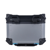 Boîte à bagages pour moto de grande capacité 45L en acier inoxydable, antivol avec serrure, directement de l'usine, pour les motos cruiser