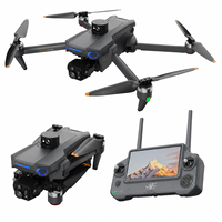 Drone RC Quadricoptère AE30 Ultra avec Évitement d'Obstacles, GPS 4K, Double Caméra, Pliable, en Plastique, avec Télécommande à Écran Tactile