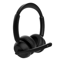 Casque Bluetooth pour centre d'appels avec base de charge, micro anti-bruit, mains libres, sans fil, pour le bureau