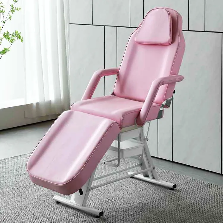 Cheap Portable Salon Bed Beauty Salon Furniture Massage Table Clinic Eyelash Beds Facial Chair Pink Salon Spa Beauty Bed