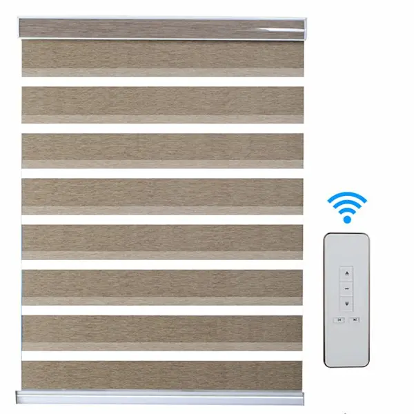 Blinds For Window High Quality Wholesale double layers day and night zebra roller blinds electric motorized spring zebra blinds