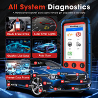 Autel Official Store MaxiDiag MD808 PRO Car OBD2 Escáner Lector DE CÓDIGO DE VEHÍCULO Sistema completo Herramienta de escaneo de diagnóstico Actualizado de MD806