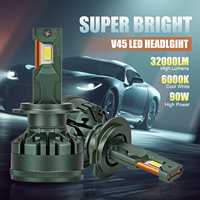 Liangjian - Bombilla LED para Coche de 100 W y 10000 lm, Doble Cobre V45, H1, H3, H11, H13, HIR2, 9005, H7, H4