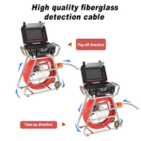Caméra d'inspection endoscopique HD 1080P avec écran tactile 10,1 pouces, compteur de distance, câble de 20 m, localisateur 512 Hz, enregistrement vidéo et audio