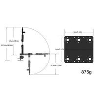 Kit de bras robotique 6DOF, bras robotique programmable, kit de robot programmable DIY (à l'exclusion du moteur de direction)