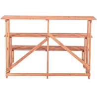 Étagère de stock sans quantité minimale de commande quantité Patio extérieur en bois grand support de plante à 3 niveaux livraison en 7 jours