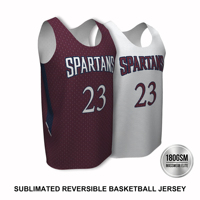 Maillots de basketball sublimés réversibles et respirants, logo personnalisé, maille performante 180 GSM, séchage rapide, maillot double face pour l'université