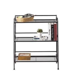 Convenience Concepts Storage rack 3 Tier Folding Metal Shelf for kithchen/living room