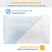 Oreiller ferme en mousse à mémoire de forme déchiquetée, réglable en hauteur, rafraîchissant et respirant pour dormir, taille Queen, lot de 2