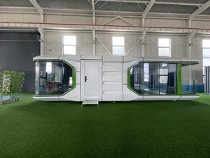 Hôtel de luxe de plein air minuscule portable préfabriqué petit hôtel de villégiature de luxe maison mobile préfabriquée capsule avec 2 chambres à coucher - Product Image 2