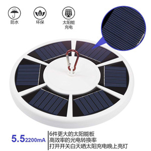 ไฟเสาธงพลังงานแสงอาทิตย์ 42 LED สำหรับตั้งแคมป์กลางแจ้ง พร้อมรีโมทคอนโทรล - Product Image 4