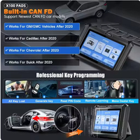 XTOOL X100 PADS Programmeur de clés IMMO automobile et outil de diagnostic OBD2 utile, lecture et effacement des codes, visualisation du flux de données en direct