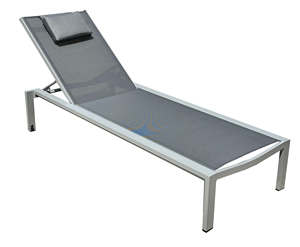 Chaise longue d'extérieur avec coussin amovible <span class=keywords><strong>et</strong></span> roulettes pour un déplacement facile, idéale pour la piscine, la plage, le bronzage <span class=keywords><strong>et</strong></span> la détente dans le jardin - Product Image 6