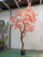 Arbre d'érable artificiel réaliste de 8,5 pieds, livraison rapide en 7 jours, décoration intérieure pour centre commercial, bureau, restaurant