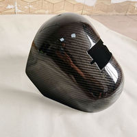 Casque de soudage en fibre de carbone 3K sergé sur mesure OEM, casque de soudage en fibre de carbone haute résistance, écran de protection pour soudage industriel lourd