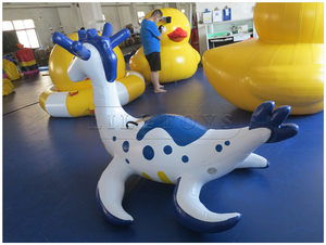 Grands jouets gonflables drôles personnalisés d'eau <span class=keywords><strong>piscine</strong></span> énorme bouée gonflable canard jaune - Product Image 6